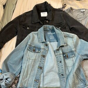 Two girls denim Jackets